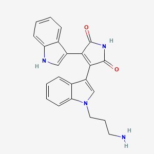 molecular formula C23H20N4O2 B1221850 bisindolylmaleimide iii CAS No. 683775-59-9