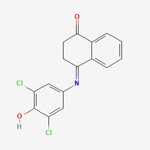 4-(3,5-Dichloro-4-hydroxyphenylimino)tetralin-1-one