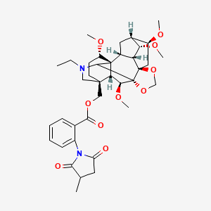 molecular formula C38H50N2O10 B1221867 Elatin 