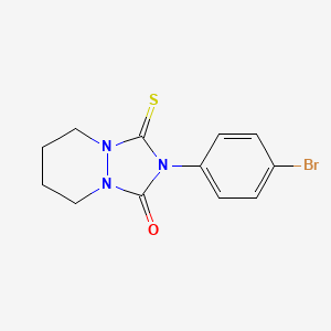 molecular formula C12H12BrN3OS B1221875 Triazolidinonethione CAS No. 58744-73-3