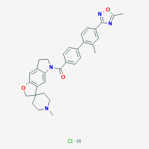 molecular formula C32H33ClN4O3 B122189 SB 224289 hydrochloride CAS No. 180084-26-8