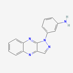 1-(m-Aminophenyl)-1H-pyrazolo(3,4-b)quinoxaline