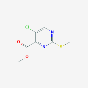 molecular formula C7H7ClN2O2S B122190 Methyl 5-chloro-2-(methylthio)pyrimidine-4-carboxylate CAS No. 79686-03-6