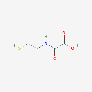 molecular formula C4H7NO3S B1221917 Oxo[(2-sulfanylethyl)amino]acetic acid CAS No. 81018-65-7