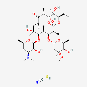 B1221923 Erythromycin thiocyanate CAS No. 7704-67-8