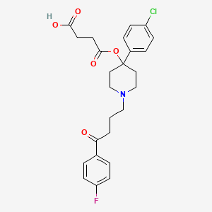 molecular formula C25H27ClFNO5 B1221924 Haloperidol hemisuccinate CAS No. 87425-73-8