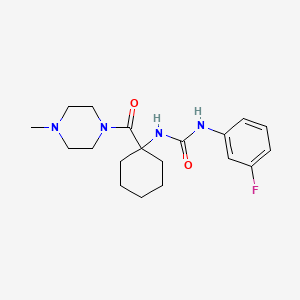 1-(3-Fluorophenyl)-3-[1-[(4-methyl-1-piperazinyl)-oxomethyl]cyclohexyl]urea