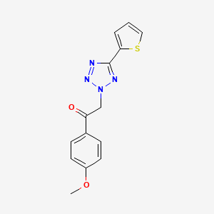 1-(4-Methoxyphenyl)-2-(5-thiophen-2-yl-2-tetrazolyl)ethanone