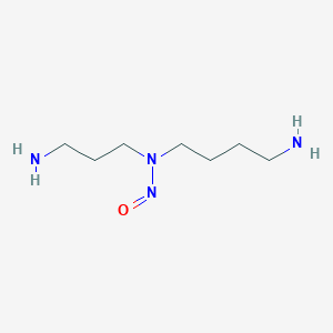molecular formula C7H18N4O B1221940 N-(4-aminobutyl)-N-(3-aminopropyl)nitrous amide CAS No. 78249-62-4