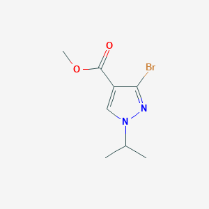 molecular formula C8H11BrN2O2 B12219470 Methyl 3-bromo-1-isopropyl-1H-pyrazole-4-carboxylate 