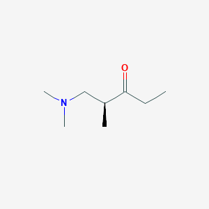 molecular formula C8H17NO B122195 (2S)-1-(Dimethylamino)-2-methylpentan-3-one CAS No. 159144-11-3