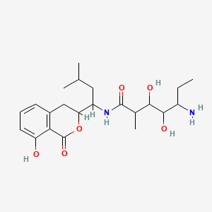 molecular formula C22H34N2O6 B1221959 Baciphelacin CAS No. 57765-71-6