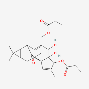 molecular formula C27H38O7 B1221961 Ingenol-pib CAS No. 74690-92-9