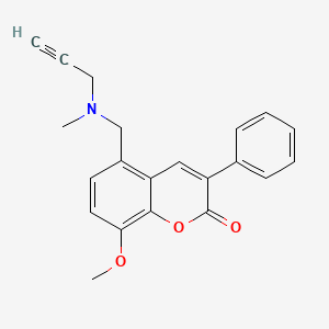molecular formula C21H19NO3 B1221966 Pargyropyranone CAS No. 72543-53-4