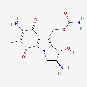 molecular formula C14H16N4O5 B1221971 trans-1-Hydroxy-2,7-diamino Mitosene CAS No. 78655-52-4