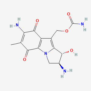 1H-Pyrrolo(1,2-a)indole-5,8-dione, 2,7-diamino-9-(((aminocarbonyl)oxy)methyl)-2,3-dihydro-1-hydroxy-6-methyl-, trans-
