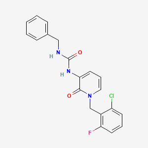 1-[1-[(2-Chloro-6-fluorophenyl)methyl]-2-oxo-3-pyridinyl]-3-(phenylmethyl)urea