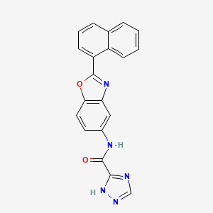 N-[2-(1-naphthalenyl)-1,3-benzoxazol-5-yl]-1H-1,2,4-triazole-5-carboxamide
