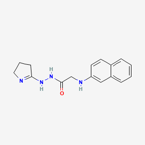 N'-(3,4-dihydro-2H-pyrrol-5-yl)-2-(2-naphthalenylamino)acetohydrazide