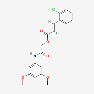 molecular formula C19H18ClNO5 B1222008 [2-(3,5-dimethoxyanilino)-2-oxoethyl] (E)-3-(2-chlorophenyl)prop-2-enoate 