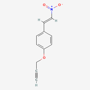 molecular formula C11H9NO3 B1222011 4-(2-Propynyloxy)-beta-nitrostyrene CAS No. 23123-77-5