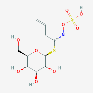 [(2S,3R,4S,5S,6R)-3,4,5-trihydroxy-6-(hydroxymethyl)tetrahydropyran-2-yl] N-sulfooxybut-3-enimidothioate