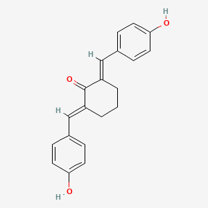 molecular formula C20H18O3 B1222023 2,6-Bis(4-hydroxybenzylidene)cyclohexanone 
