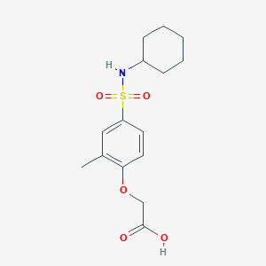 2-[4-(Cyclohexylsulfamoyl)-2-methylphenoxy]acetic acid