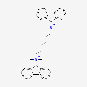 molecular formula C36H42N2+2 B1222030 Hexafluronium CAS No. 4844-10-4