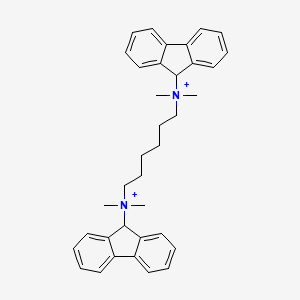 molecular formula C36H42N2+2 B1222030 Hexafluorenium CAS No. 4844-10-4