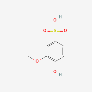 molecular formula C7H8O5S B1222031 4-Hydroxy-3-methoxybenzenesulfonic acid CAS No. 7134-11-4