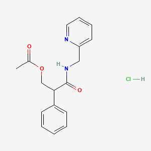 alpha-((Acetyloxy)methyl)-N-(2-pyridinylmethyl)benzeneacetamide hydrochloride