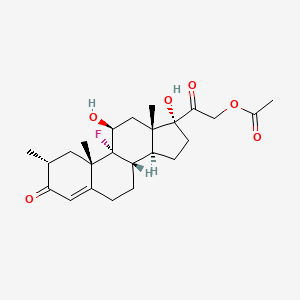 9-Fluoro-17-hydroxy-2alpha-methylcorticosterone 21-acetate