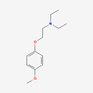 molecular formula C13H21NO2 B1222057 2-(4-Methylphenoxy)triethylamine CAS No. 2759-98-0