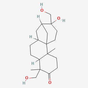 molecular formula C20H32O4 B1222059 Aphidicolin, 3-keto CAS No. 82026-06-0