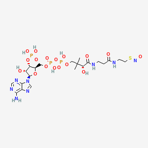molecular formula C21H35N8O17P3S B1222065 S-Nitroso-CoA CAS No. 82494-50-6