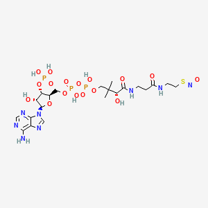 molecular formula C21H35N8O17P3S B1222065 S-Nitroso-coenzyme A CAS No. 82494-50-6