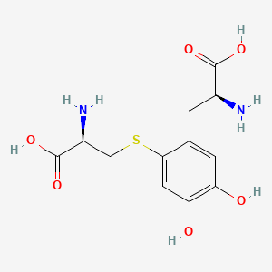 molecular formula C12H16N2O6S B1222066 6-S-Cysteinyldopa CAS No. 64003-39-0