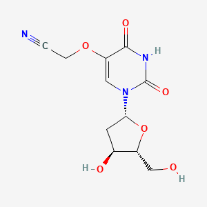 molecular formula C11H13N3O6 B1222067 5-((Cyanomethylene)oxy)-2'-deoxyuridine CAS No. 77355-97-6