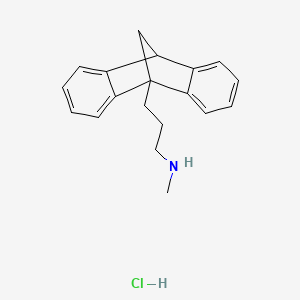 molecular formula C19H22ClN B1222071 N-Methyl-9,10-methanoanthracene-9(10H)-propanamine hydrochloride CAS No. 60070-44-2