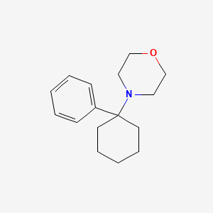 molecular formula C16H23NO B1222076 Morpholine,4-(1-phenylcyclohexyl)- CAS No. 2201-40-3