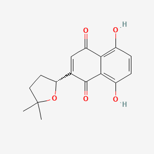 6-(5,5-Dimethyltetrahydrofuran-2-yl)-5,8-dihydroxynaphthalene-1,4-dione