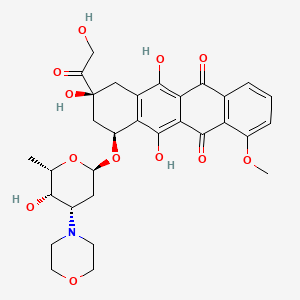 molecular formula C31H35NO12 B1222091 Morpholinyl doxorubicin CAS No. 80790-68-7