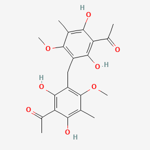 molecular formula C21H24O8 B1222096 Mallotophenone CAS No. 98569-63-2
