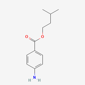 molecular formula C12H17NO2 B12220979 Isopentyl 4-aminobenzoate CAS No. 38120-10-4
