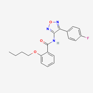 molecular formula C19H18FN3O3 B12221005 2-butoxy-N-[4-(4-fluorophenyl)-1,2,5-oxadiazol-3-yl]benzamide 