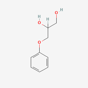 molecular formula C9H12O3 B1222102 3-苯氧基-1,2-丙二醇 CAS No. 538-43-2