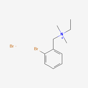 molecular formula C11H17Br2N B1222108 AMMONIUM, (o-BROMOBENZYL)ETHYLDIMETHYL-, BROMIDE CAS No. 3170-72-7