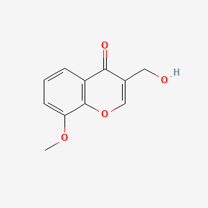 molecular formula C11H10O4 B1222109 3-(Hydroxymethyl)-8-methoxychromone CAS No. 37770-79-9