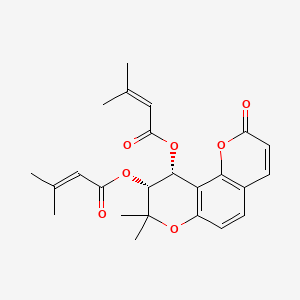 molecular formula C24H26O7 B1222115 Disenecionyl cis-khellactone CAS No. 54676-88-9